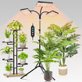 FECiDA 2026 3Head Grow Light with Stand 75 Watt Power Draw Bright and Big Coverage Grow Lights for Large Houseplants Bonsai Tree 4/8/12/16/20 Hr Timer 24-72 Height Adjustable 360° Gooseneck