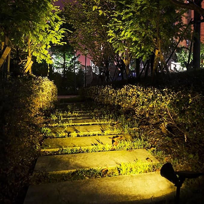 AAdjustable Solar Lights Outdoor Waterproof36 LEDs 1000LM Solar Spot Lights 2-in-1 Solar Powered Spotlights Landscape Lighting for Garden Yard 4 Pack