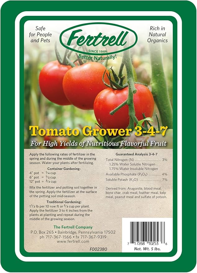 Tomato Grower Organic Fertilizer 5 lb