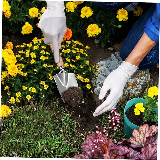 1set Garden Tool Set Gardening Trowel Set Smooth Handles and Lightweight Tools for Men and Women Garden Enthusiasts