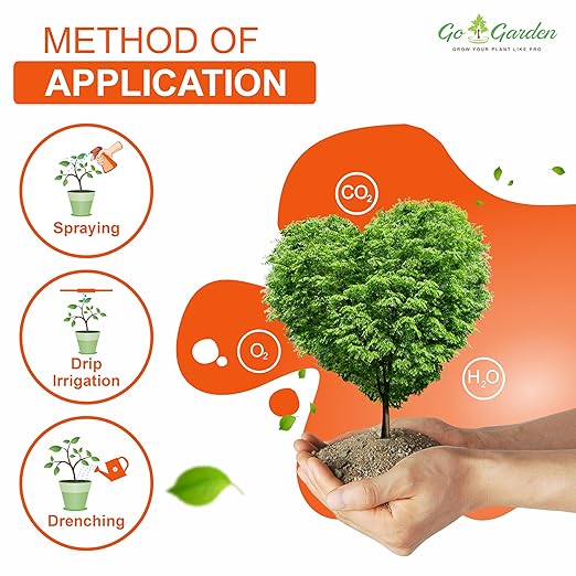 Go Garden NPK 20 20 20 Water Soluble Fertilizer for Plants Growth Fertilizer for Home Plants 100% Water Soluble 900 G