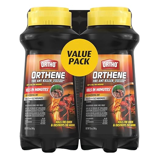 Ortho Orthene Fire Ant Killer1 – Mound Treatment Outdoor Ant Killer Kills Queens No Watering Needed Treats up to 162 Mounds 12 oz. (2-Pack)