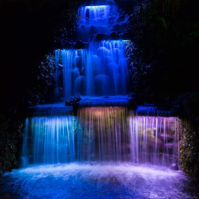 Ignite Landscape Lighting 48 Color Changing Spillway Light Bar with 12-Watt Transformer and Remote for Landscape Lighting Ponds and Water Features - ILB48CC