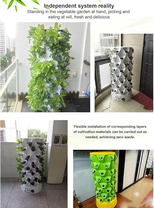 Hydroponics Growing SystemABS Material + Timer Intelligent Vegetable Growing Machine - Hydroponic Growing System for Fruits and Vegetables (Color:Size:64Pots)