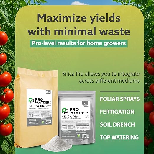 Pro Powders Silica Potassium Silicate 1LB Powder - Makes up to 900 Gallons - Stengthens Branches &amp Nutrient Delivery System &amp Reduces Stress