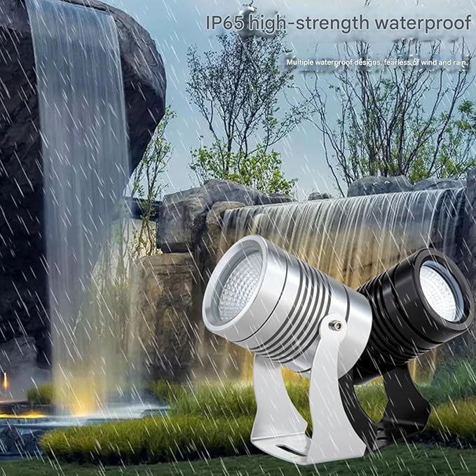 Outdoor Spotlights - LED Rotation Floodlights 220V Long Distance Spotlight Led Beam Light IP67 Waterproof Landscape Gardening and Greening Courtyard Tree Lawn Lights(GreenBlack 5W(220V))