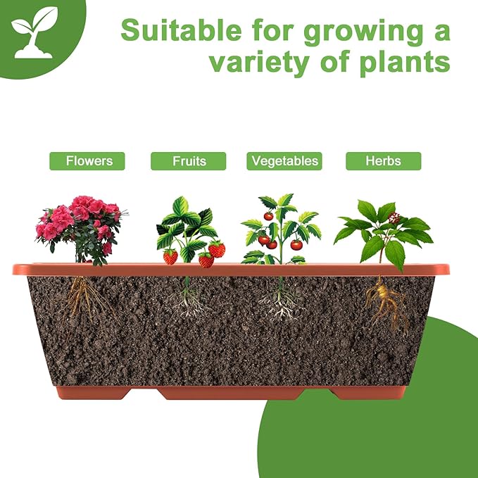 5 Tier Vertical Raised Garden Bed Planter Box Vertical Raised Bed with Drainage Holes for Indoor Outdoor Herbs Flowers Vegetables Plants Red