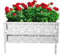 Raised Garden Bed Plant Holder Kit with Adjustable Galvanized Iron for Growing Flowers Vegetables Herbs by Pure Garden