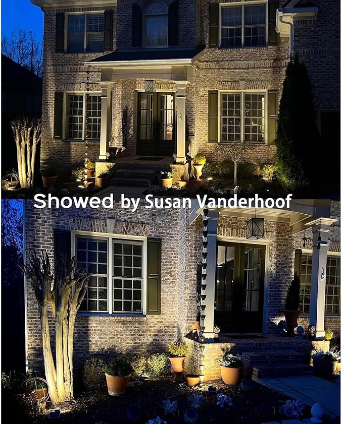 Solar Spotlights - Landscape Garden Lights IP65 Outdoor Ultra-Bright Waterproof Ground-Mounted Lawn Lights 5 Lighting Modes 360° Adjustable 2-in-1 Solar Powered(1PCS(1.8w-5.5V))