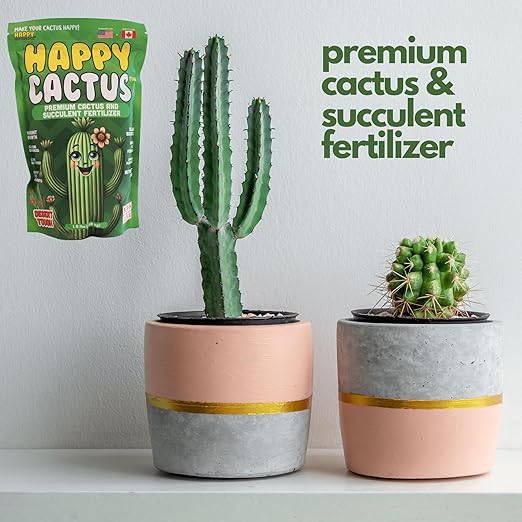 Happy Cactus Fertilizer by Happy Nutrients– Low Nitrogen Fertilizer for Cactus Plant &amp Succulents – Bloom Booster with Calcium for Vibrant Growth – 2-5-5 NPK 1.5 lbs for Indoor/Outdoor Use