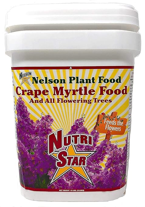 Crape Myrtle &amp All Flowering Trees Desert Willow Mimosa Orchid Tree Indoor Outdoor Container Grown Granular Fertilizer NutriStar (15 lb.)