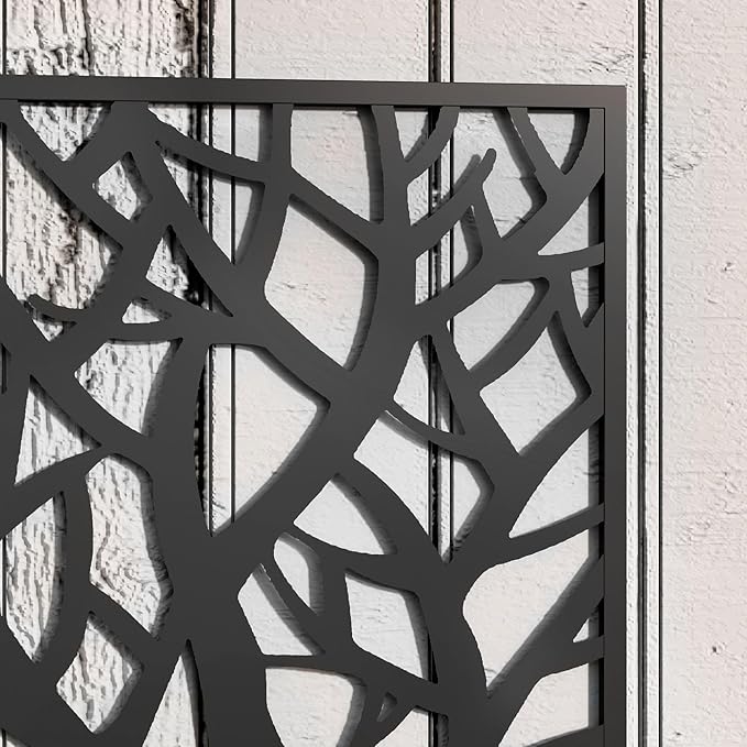 Metal Raised Garden Bed with Privacy Panel and Trellis
