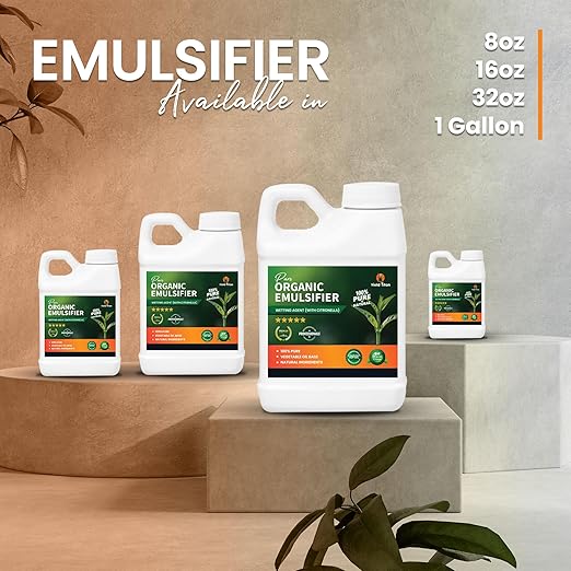 Pure Organic Emulsifier with Citronella - 100% Natural Wetting Agent for Enhanced Plant Absorption Eco-Friendly Formula (32 oz)