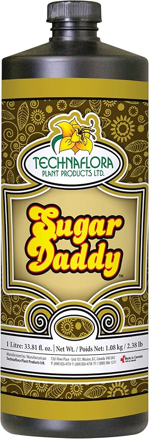 Technaflora Sugar Daddy Liquid Nutrient Supplement | Increases Nutrient Uptake for All Growth Stages | Supports Vegetative Growth Flowering &amp Transplanting | Compatible with Any Fertilizer | 1 Li