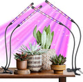 Grow Light for Indoor Plant Full Spectrum Clip Plant Lamp with Red Blue White Light Plant Growing Light with Adjustable Gooseneck 4/8/12/18H Timer 10 Brightness Levels 3 Lighting Modes 2 Pack