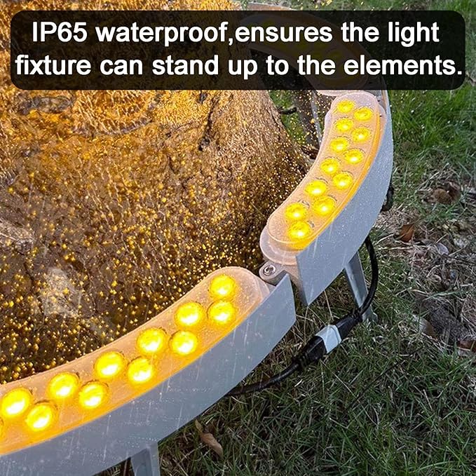 Outdoor Ring Tree LightSolar Energy Landscape Lightingfor Trees Garden(6 Sets)