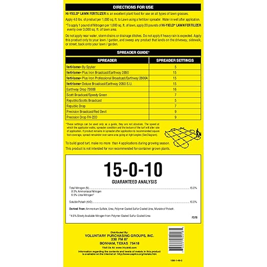Fertilome (32018) Lawn Fertilizer 15-0-10 (20 lbs.)