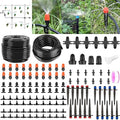 200FT+40FT Drip Irrigation System Garden Watering System with 8/11mm Main Tubing 4/7mm Distribution Irrigation Tubing and Accessories Irrigation System for Garden Greenhouse Yard Lawn Plant