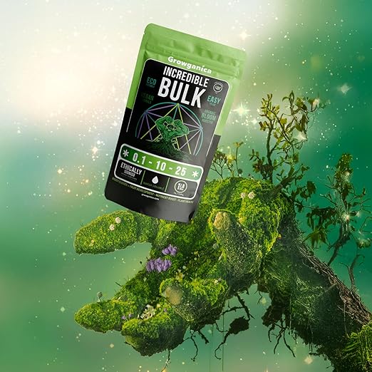 Organic Bloom Booster Incredible Bulk 0.1-10-25. Organic Vegan Plant Food (1lb)