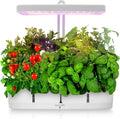 SereneLife Hydroponic Herb Garden Kit – 8 Seed Pods Included Indoor Garden with Full-Spectrum Grow Light Adjustable Height and Smart Hydroponic System