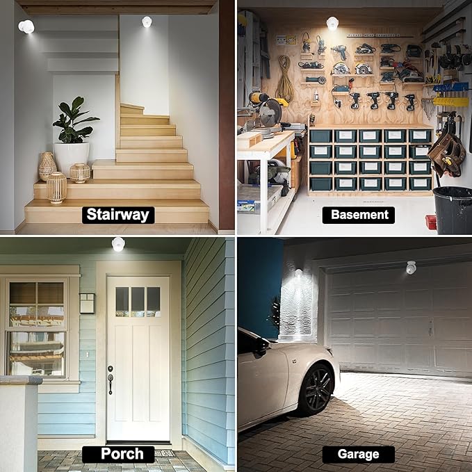 LUXSWAY Motion Sensor Outdoor Light Waterproof Flood Light with Detector Activated Security Light Auto On Off Spotlight Wall Light for Outside Garage Yard