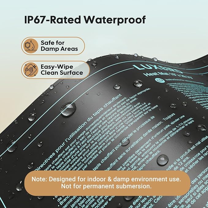 LUXBIRD Seedling Heat Mat 4 Pack 10x 20.75 UL &amp MET Certified Heating Film Warm Hydroponic Heating Pad for Germination Indoor Gardening Greenhouse