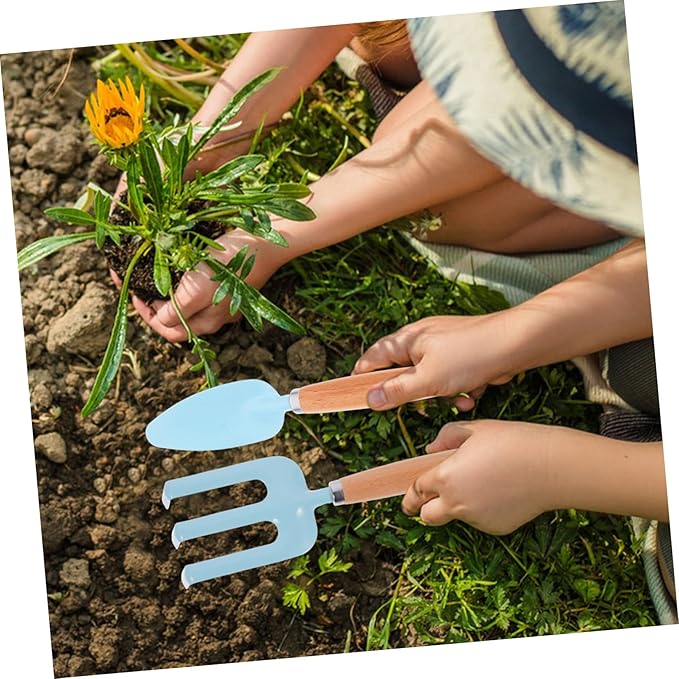 1 Set Garden Tool Set Shovels Rake for Lightweight Planting Tools with Watering Pot Digging for Outdoor Gardening Activities