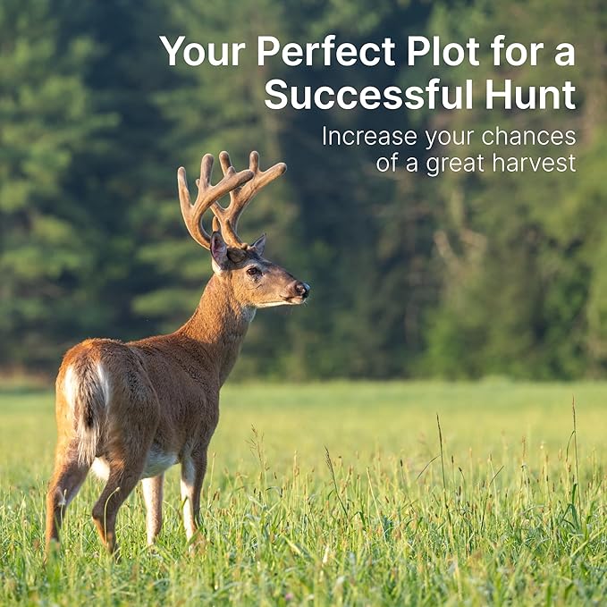 No Till Food Plot Seeds for Deer [Annual Mix] – Throw and Grow Food Mix – Deer Seed Blend with Clover Rye Turnip Brassica Oats – No Plow Planting – 5 lbs