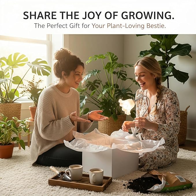 Table Top Grow Light for Indoor Plants – Decorative Desk Plant Light for Succulents Bonsai Cactus Adjustable Desktop Grow Lights with Base Cute Office Mini Grow Lamp
