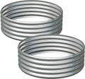 2PCS 3x3x1FT Galvanized Raised Garden Bed KitVegetable Boxes-Round Metal Flower BoxLarge Planter Raised Beds Outdoor Garden for PlantingFruitHerb-Silver