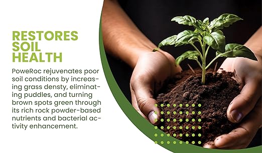 PowerRoc: 100% Natural Rock Powder Plant Food and Fertilizer - Natural Chemical Free with Unmatched Nutrient Concentration