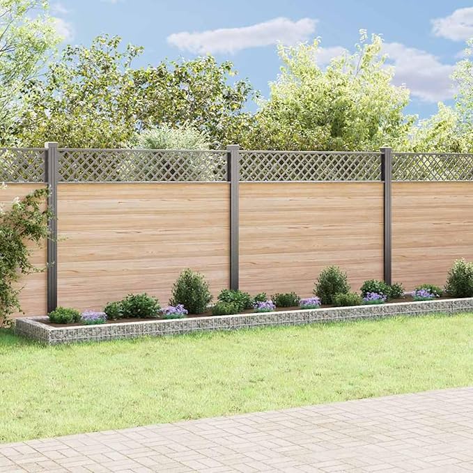 Gabion Raised Bed Galvanized Steel Garden Planter Box 800x100x20cm Landscape Border for Outdoor Plants Flowers Patio