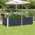 Steel Raised Garden Bed for Gardening Metal Planter Box for Vegetables Fruits Flowers 62.99 x 31.50 x 17.72 in Anthracite-642