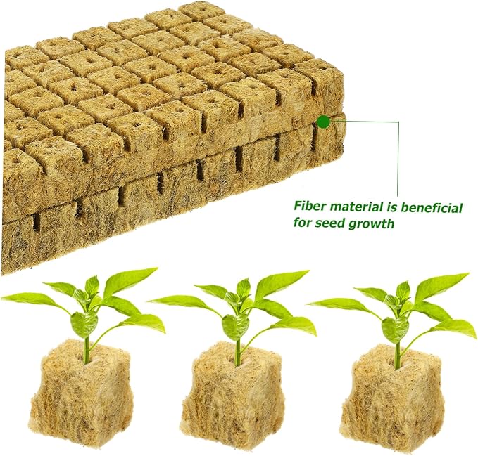 100Pcs Hydroponic Plant Starter Cubes for Soilless Cultivation Nutrition Cubes Cuttings for Indoor Garden Systems