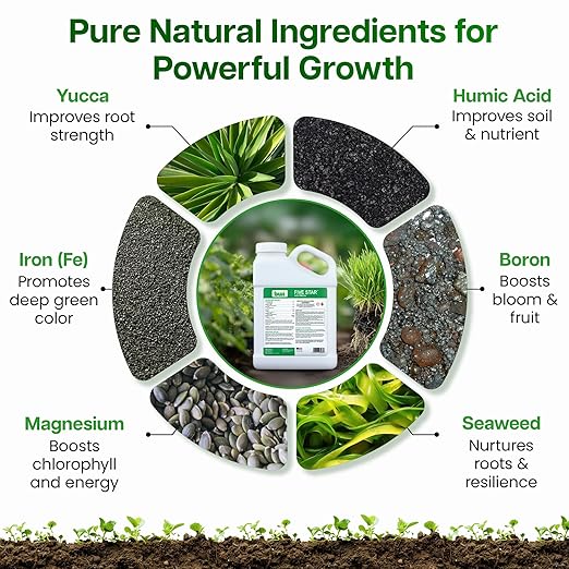 4-0-0 Micro Liquid Nitrogen Fertilizer - Fast Absorption for Ag/T&ampO Use - Urea-Based Plant Fertilizer with 7 Chelated Micronutrients (Magnesium Iron &amp More) + Yucca Kelp Humic Acid - 1 Gal