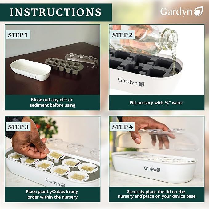Gardyn Indoor Garden Nursery - Indoor Germination Hydroponic Growing System - Seed Starter Tray Works with Gardyn Home Tower Gardens Vertical Garden Planters &amp Microgreens Growing Kits