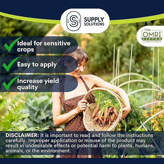 Supply Solutions Sulfate of Potash 0-0-50 - Organic Potash Fertilizer - Suitable for Fertigation Drip Systems Foliar Hydroponics Greenhouse Use - Ideal for Flowers Fruits Gardens (25 Pounds)