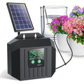Biling 4W Solar Irrigation System for Garden Digital Programmable Smart Watering with 2200mAh Battery Solar Drip Irrigation System for 15 Potted Plants Outdoor Indoor Garden