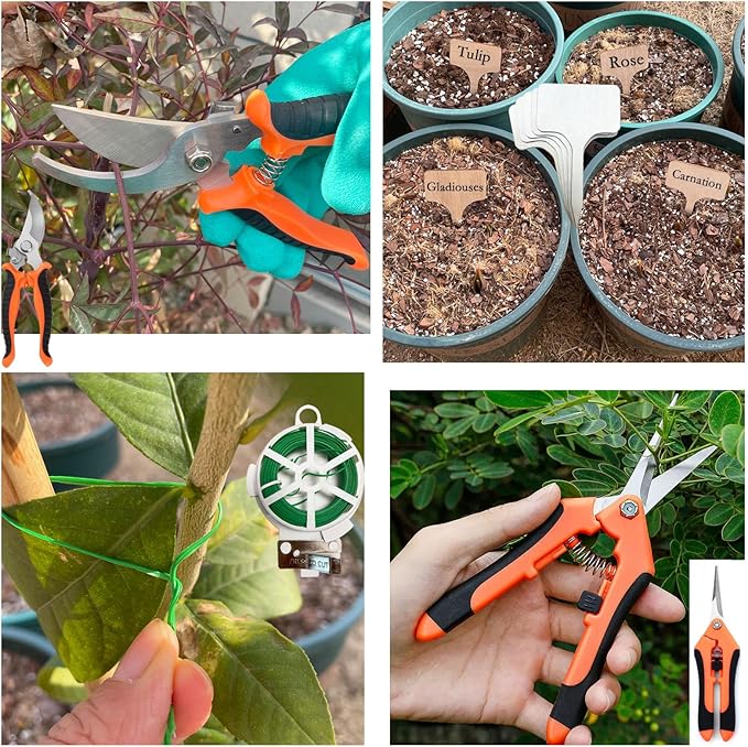 Garden Tools Set for Women Indoor Beginner Gardening Hand Tool Gift SetsGardening Starter Essentials kit Supplies