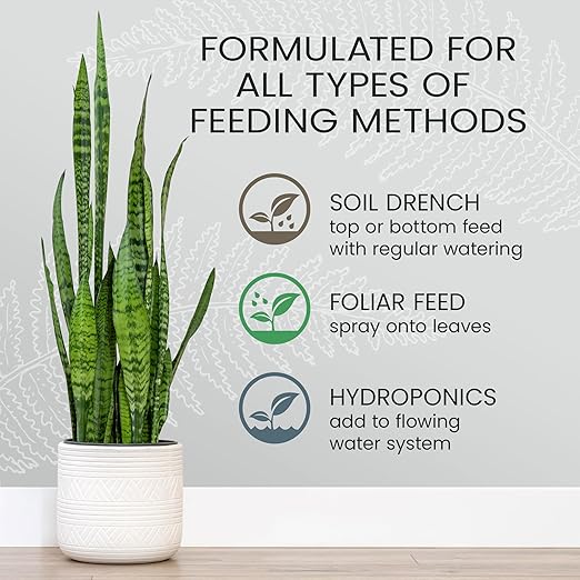 Purived 1gal All-Purpose Liquid Plant Fertilizer - Makes 320 Gallons for Indoor Houseplants All-Natural Groundwater Safe Made in USA