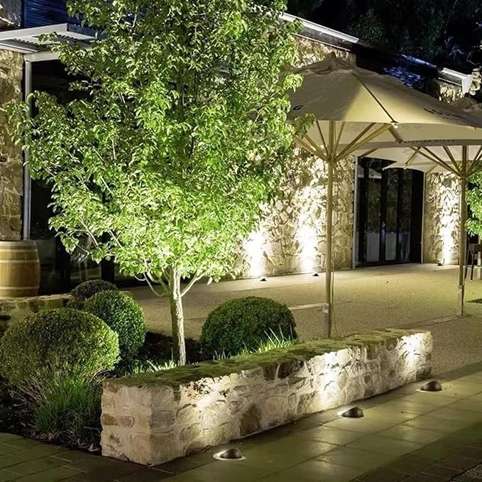 Outdoor Buried Lights - Ground LED Landscape Lights AC-220V Outdoor Recessed Spot Light IP67 Waterproof Spotlight/Led Beam Light Garden Tree Spotlight Floor Lamp(Red15W)