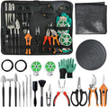 Bonsai Toolkit - Mini Garden Tools Bonsai Wire Kit Repotting Mat for Indoor Plants Bonsai Tools Succulent Tools Bonsai Tree Kit Tools for Beginners Bonsai Turntable Transplanting Tool
