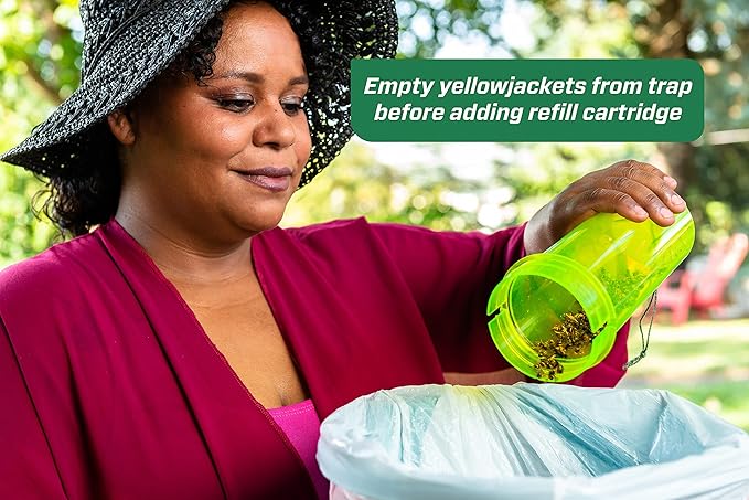 RESCUE! Yellowjacket Attractant Cartridge (10 Week Supply) – for RESCUE! Reusable Yellowjacket Traps - (6 Pack)