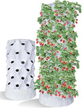 Hydroponics Growing System Vertical Tower Automated Aeroponics Indoor Tower Garden - Aquaponics Growing Kits for Fresh Herb Garden Fruits &amp Vegetables 48Pots