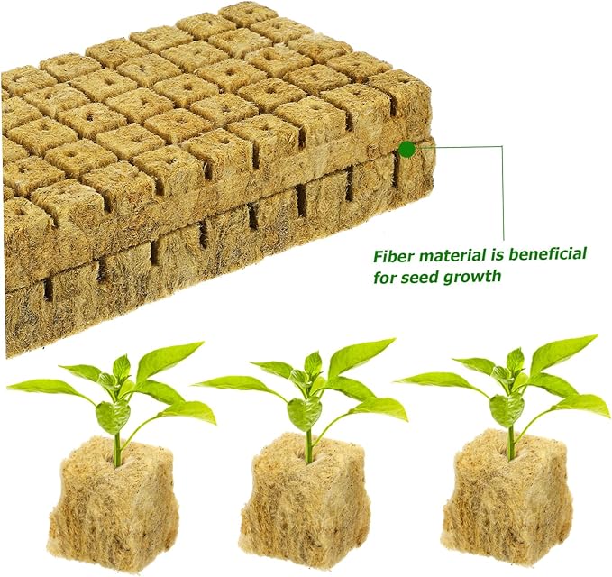 BESPORTBLE 100pcs Soilless Culture Plant Cubes Hydroponic Planting Cubes Air Permeability Water Retention for Indoor Gardening