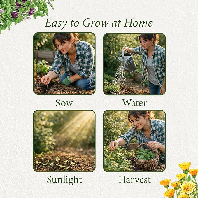 Botanical Interests: Container Garden Seed Bundle - 12 Individual Seed Packets: Non-GMO Compact Vegetable &amp Flower Seeds: Grow Your Own Food in Pots &amp Small Spaces