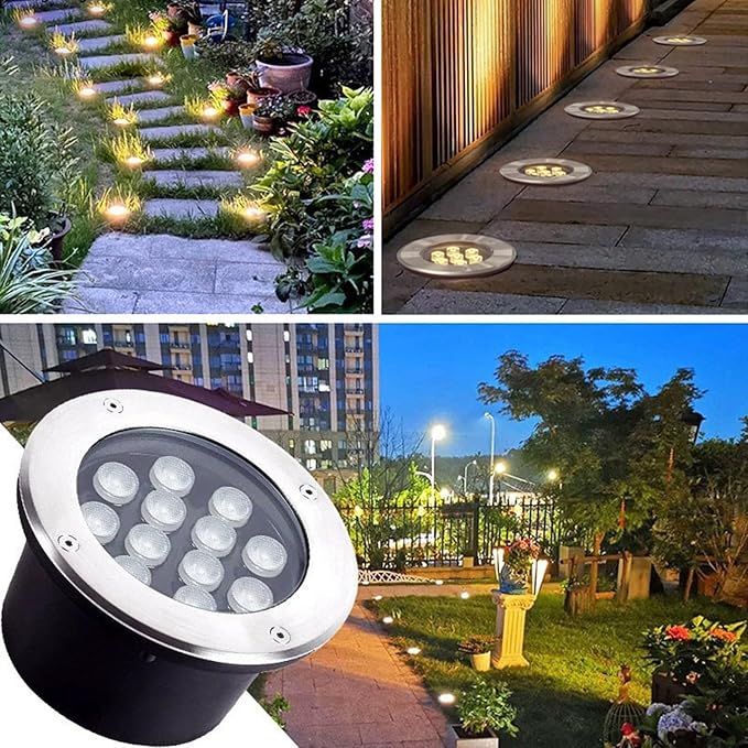 LED Landscape Light Outdoor Recessed Ground IP66 Waterproof AC85-110V Underground for Floor Driveway Deck Step Garden Tree s