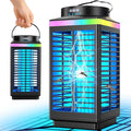 Bug Zapper Outdoor 4-in-1 4200V Electric Mosquito Zapper Cordless Rechargeable Bug Zapper Fly Zapper with 5000mAH Battery Waterproof IP68 Portable &amp Wireless Insect Zapper for Camping Patio