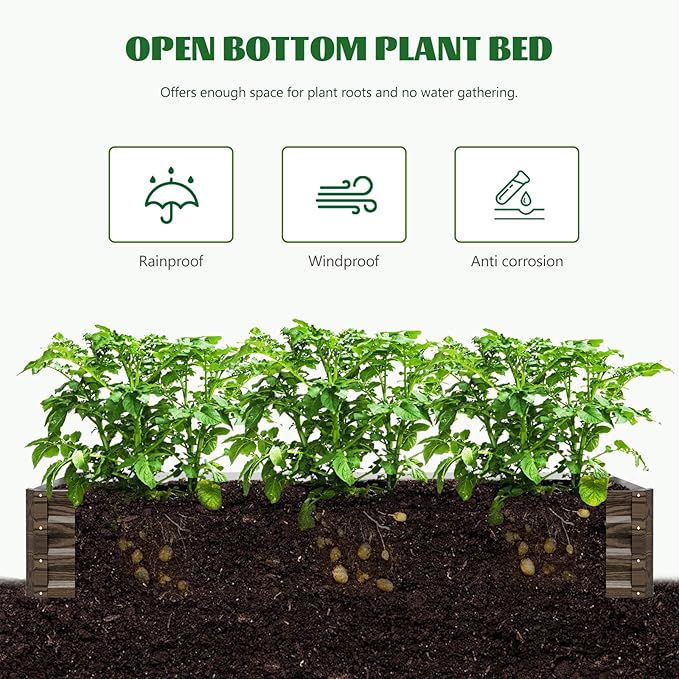 3 in 1 Galvanized Raised Garden Bed with 87 H Arch Trellis for Climbing Plants Outdoor Gardening Planter Box with Climbing Net for Flower Vegetables Fruits Herbs Wood Grain