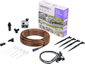 Raindrip SDGCBHP Automatic Drip Irrigation Watering Kit with Timer for Ground Cover &amp Flower Beds Waters up to 200 Sq. ft Timer with Customizable Settings &amp 13 GPH Half-Circle Adjustable Spr